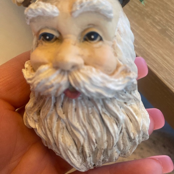 GORGEOUS VINTAGE SANTA ORNAMENT! Absolutely Lovely!🎅🎅🎅🎅 - Picture 7 of 9